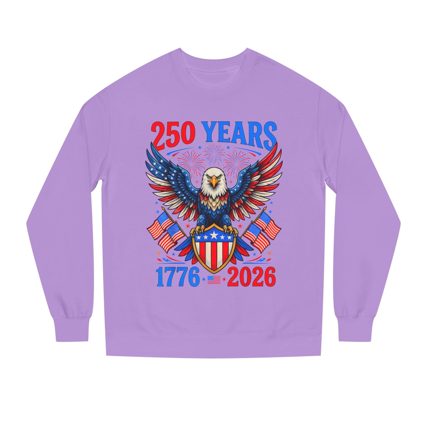 250 Years 1776–2026 Eagle Crewneck Sweatshirt — Patriotic 250th Anniversary