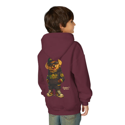 Youth Hoodie — Cool Bear 'Boss' Streetwear Design