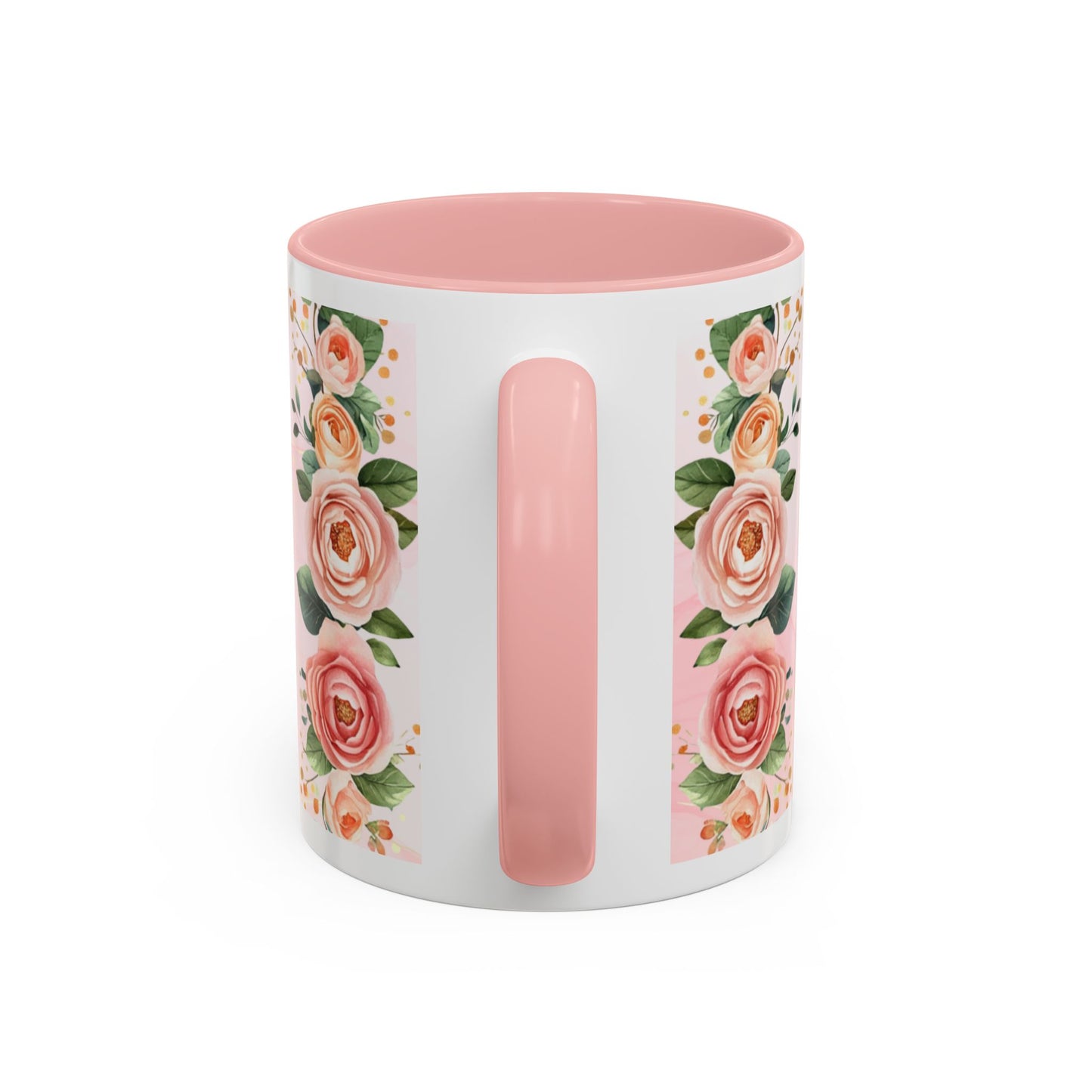 Mom Floral Accent Coffee Mug – Pink Mother's Day Gift (11/15oz)