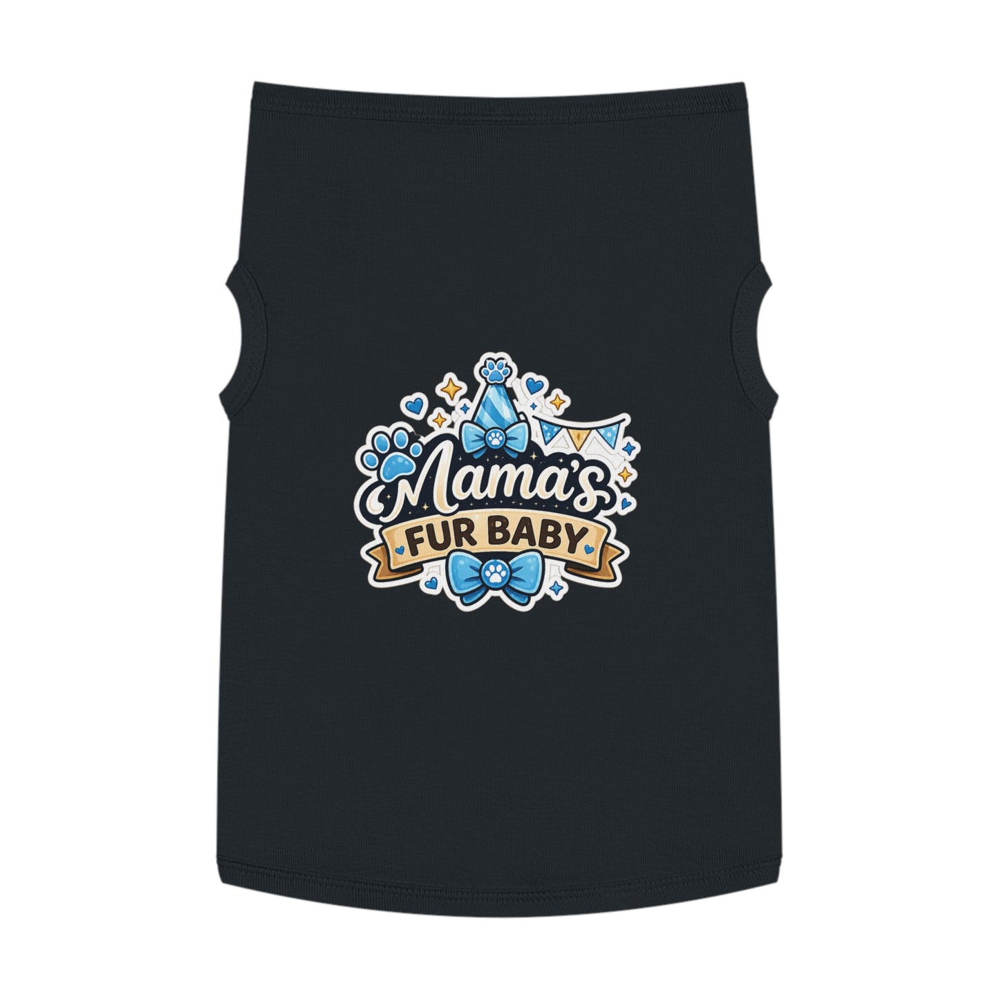 Mama's Fur Baby Pet Tank Top – Cute Paw Print Dog Shirt for New Pet Moms