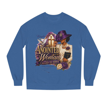 Anointed Woman Crewneck Sweatshirt — Called to Serve Gospel Graphic