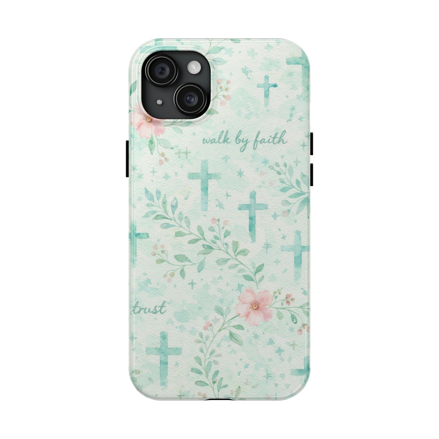 Walk By Faith Phone Case | Christian floral iPhone Case