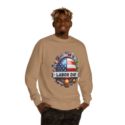 Labor Day Crewneck Sweatshirt – American Flag & Tools Workwear