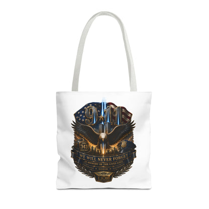 9/11 Memorial Eagle Tote Bag – Never Forget Tribute Tote