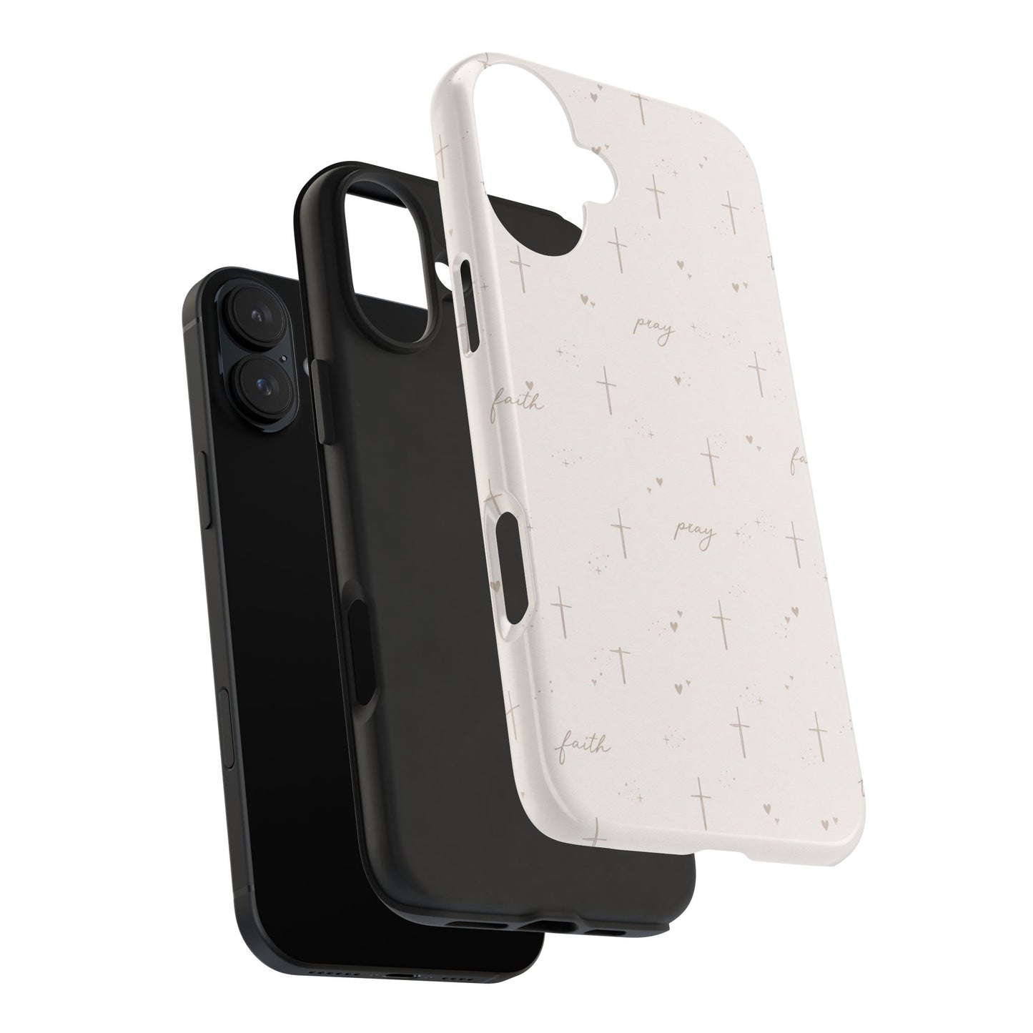 Pray with Faith Phone Case | Christian floral iPhone Case