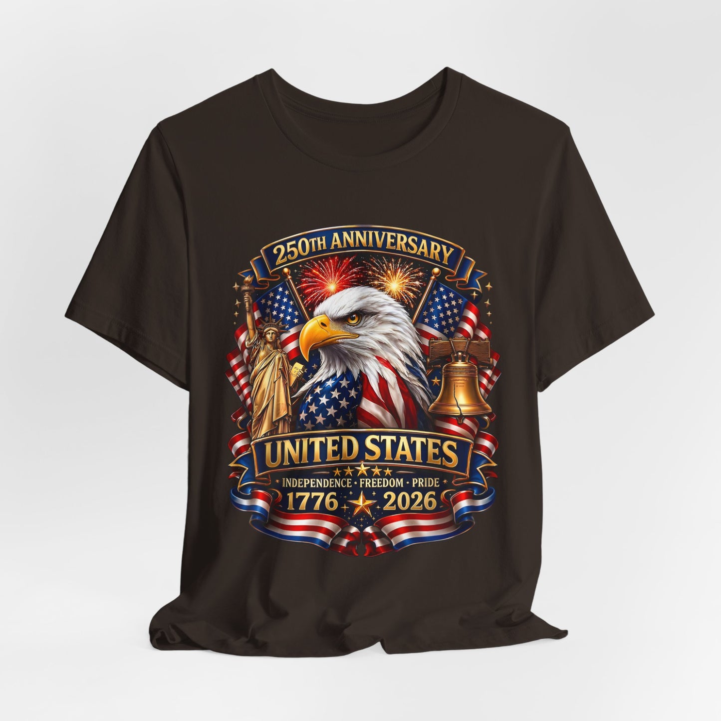 Independence 250th Eagle T-Shirt – United States 1776-2026 Centennial Graphic Tee