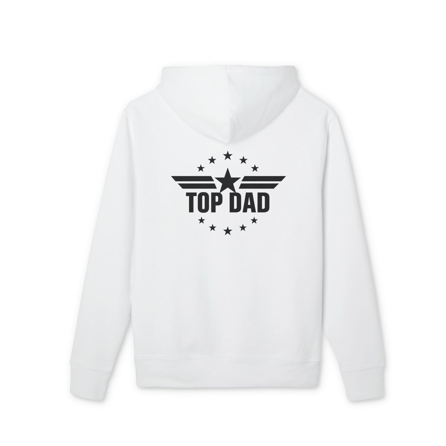 Top Dad Hoodie — Bold Star Emblem Pullover for Father’s Day