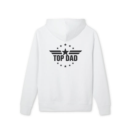 Top Dad Hoodie — Bold Star Emblem Pullover for Father’s Day