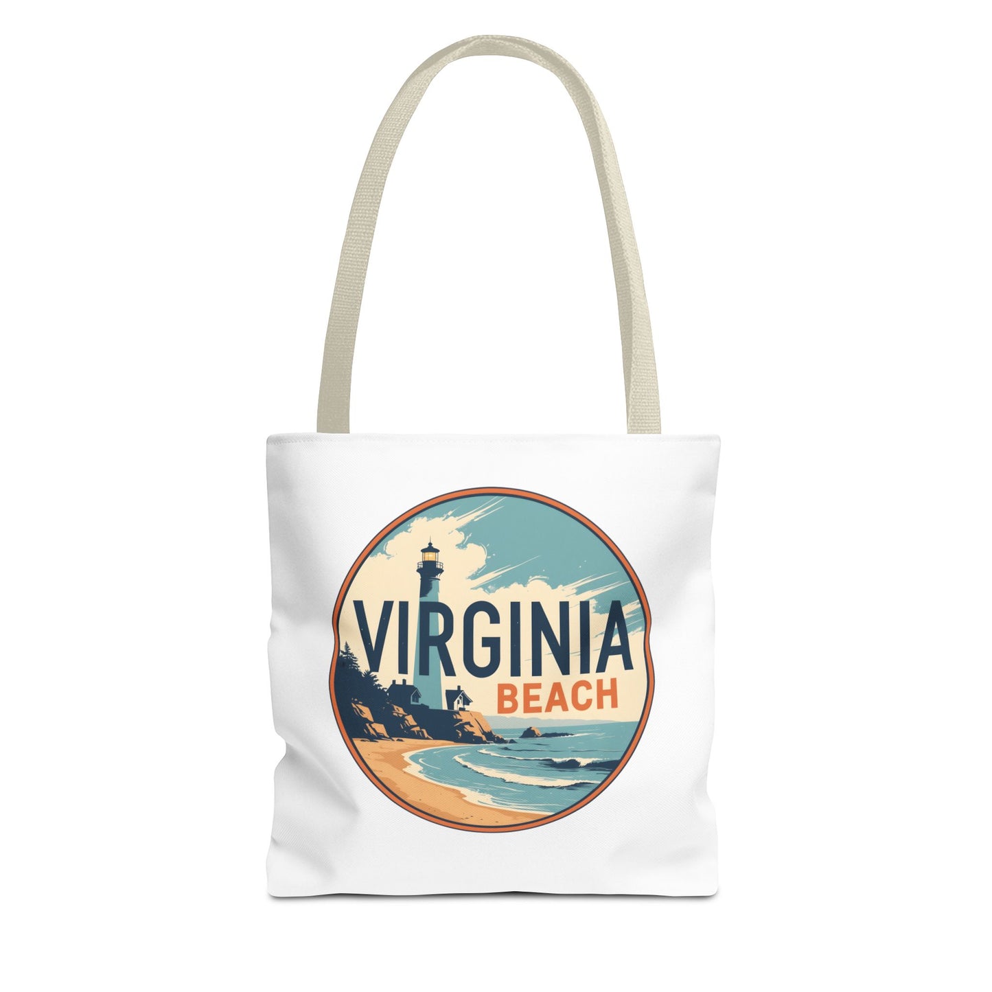 Virginia Beach Vintage Lighthouse Tote Bag