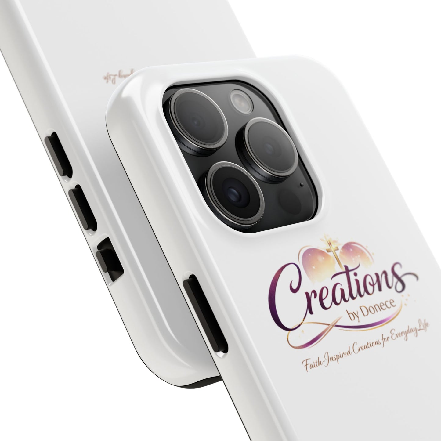 Tough Phone Case - "Creations by Donece" Logo Protective Cover