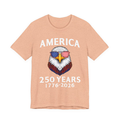 America 250 Years Tee — Patriotic Bald Eagle 1776-2026 T-Shirt