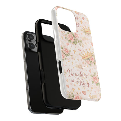 Daughter of the King Floral Phone Case — Tough Magnetic Protective Cover