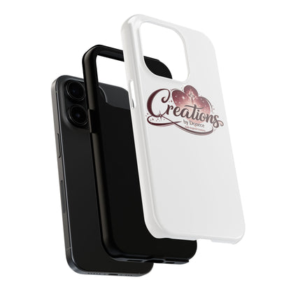 Tough Phone Case — "Creations by Donece" Logo Protective Phone Cover
