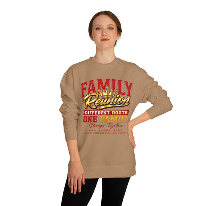 Family Reunion Sweatshirt - "Different Roots One Family" Crewneck