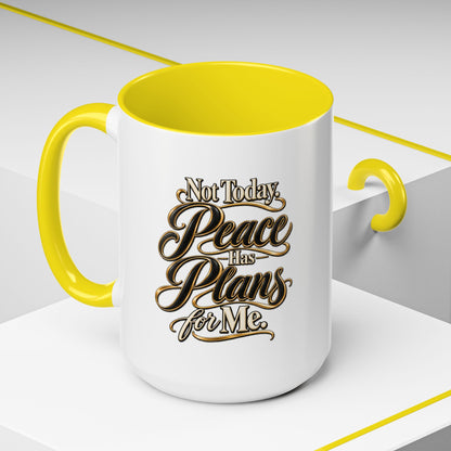Peace Has Plans for Me Coffee Mug — Inspirational Faith Morning Mug