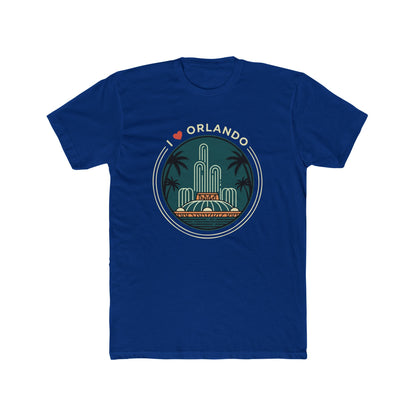 Orlando Fountain Retro Graphic Tee — I  Orlando Travel T‑Shirt