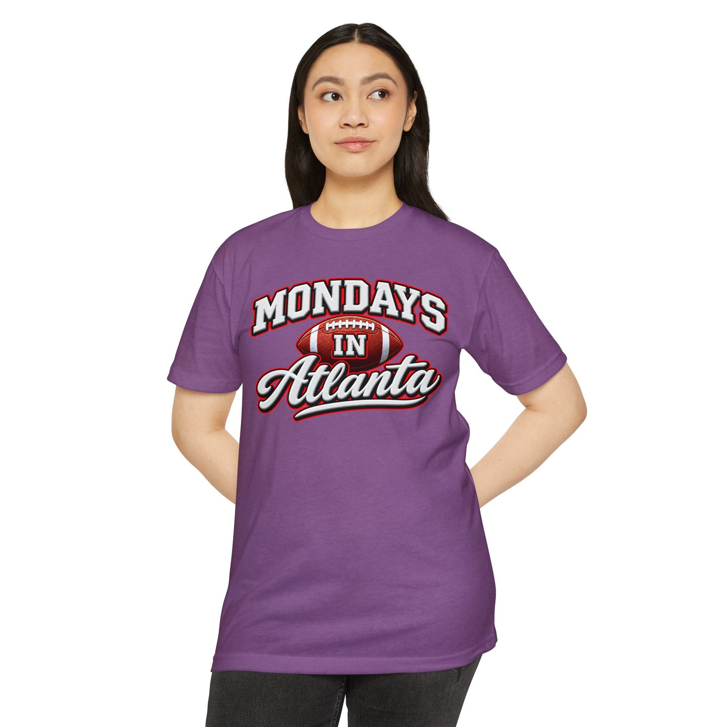 Mondays in Atlanta Football T-Shirt
