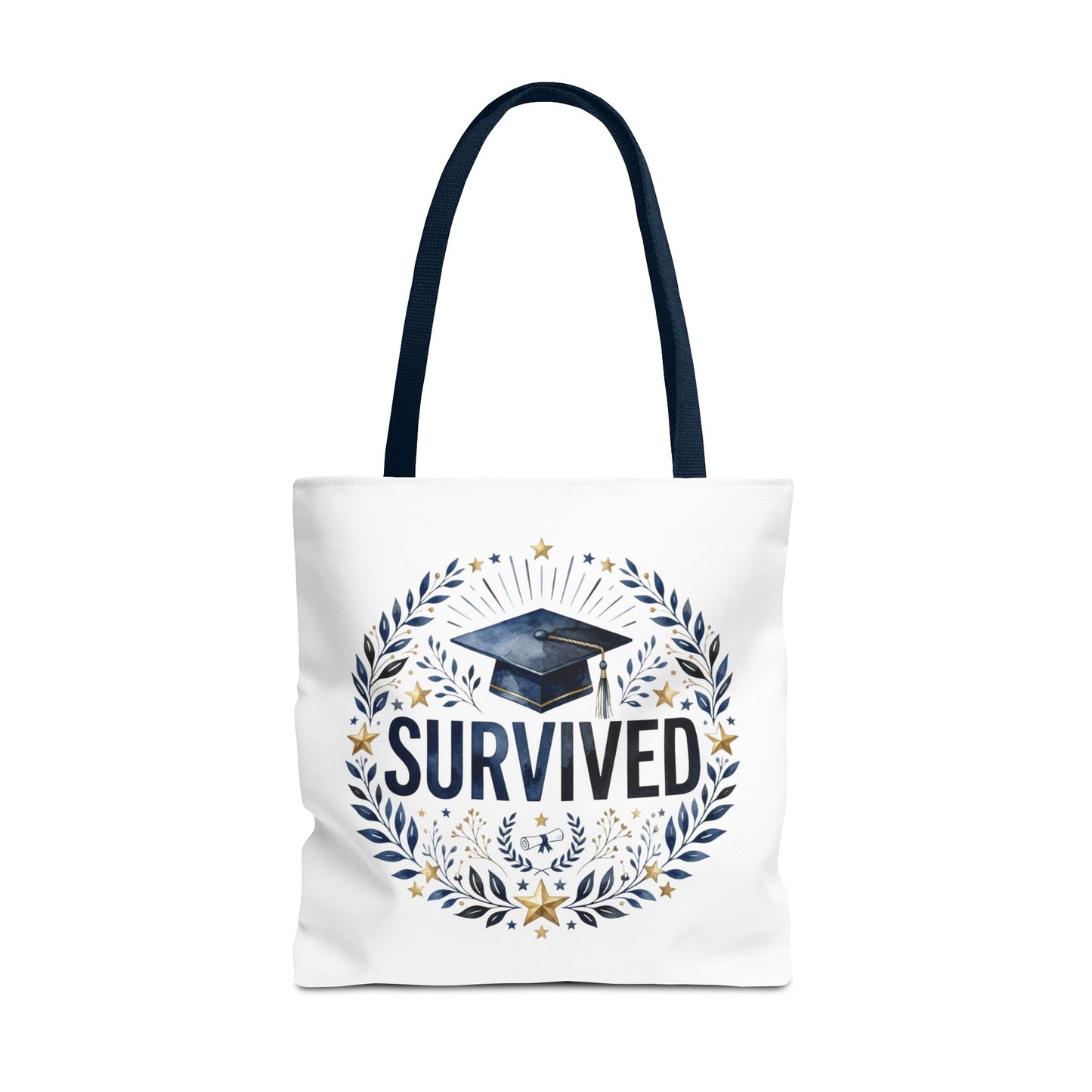 Graduation 'Survived' Tote Bag – Cap & Laurel Grad Gift