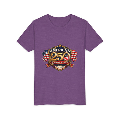 America's 250th Anniversary Youth Tee - Patriotic 1776–2026 Celebration Shirt
