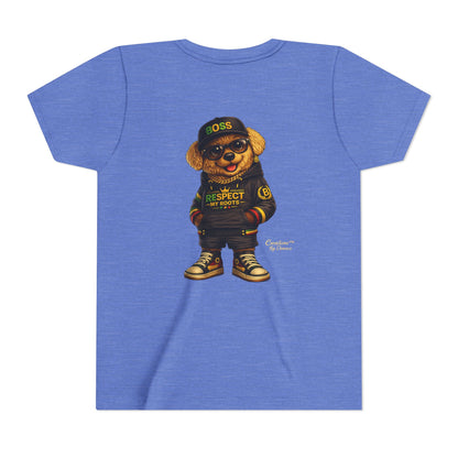 Kids Graphic Tee - 'Respect the Hustle' Teddy Bear Streetwear