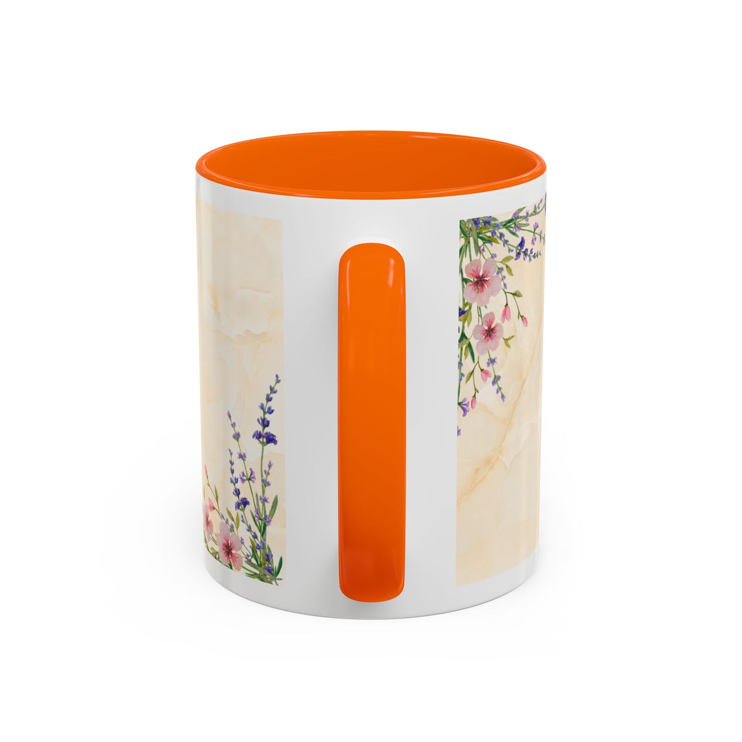 Mother Home Coffee Mug — Floral 'She Gave Us Love, She Gave Us Strength' Accent Mug