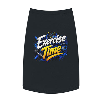 Exercise Time Pet Tank Top — Funny Workout Dog Shirt