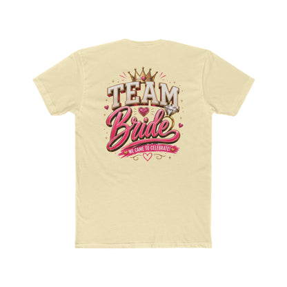 Team Bride T‑Shirt — Bachelorette Party Tee with Crown & Hearts