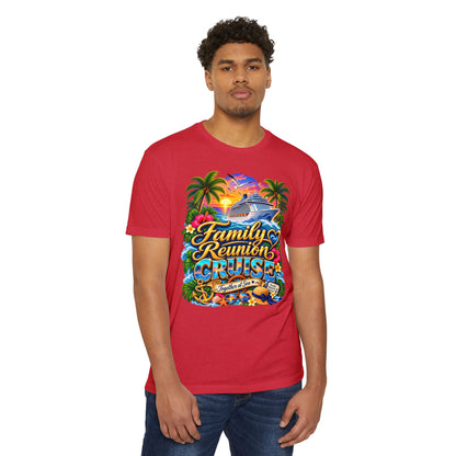 Family Reunion Cruise T-Shirt — Tropical Cruise Crew Tee