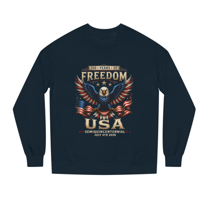 Freedom USA Eagle Sweatshirt — Patriotic 4th of July Crewneck