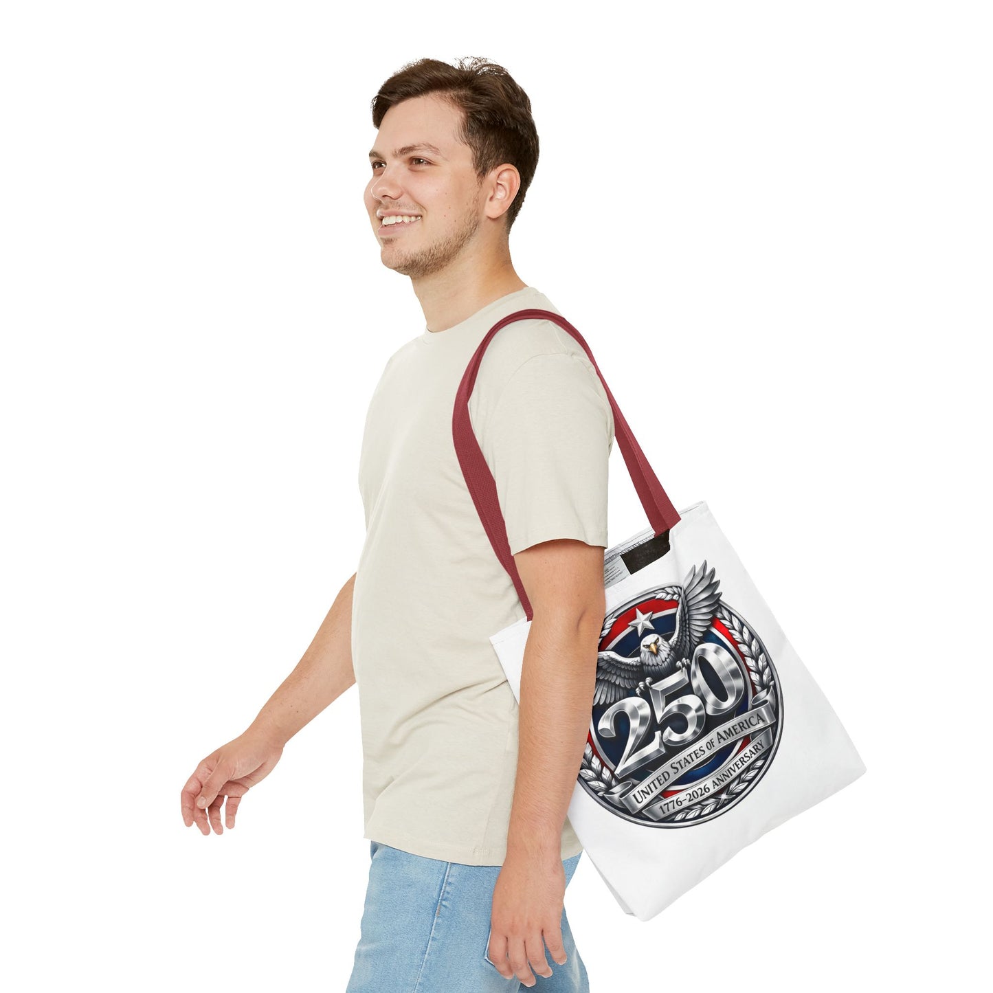 250th USA Anniversary Tote Bag — Patriotic Eagle 1776–2026 Commemorative Tote