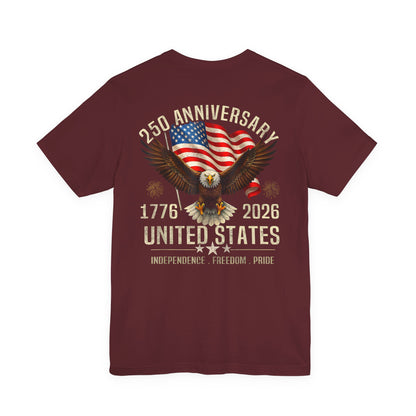 250th Anniversary United States Eagle T-Shirt – 1776–2026 Patriotic Tee