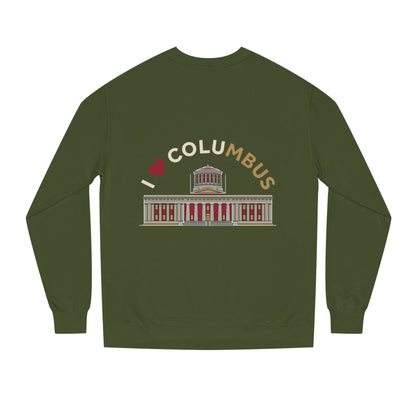 Columbus Landmark Crewneck Sweatshirt — I  Columbus Statehouse Design