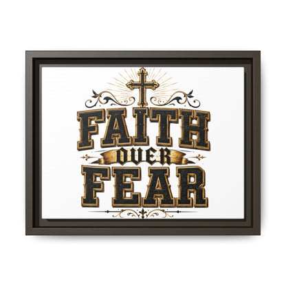 Faith Over Fear Framed Canvas Wall Art