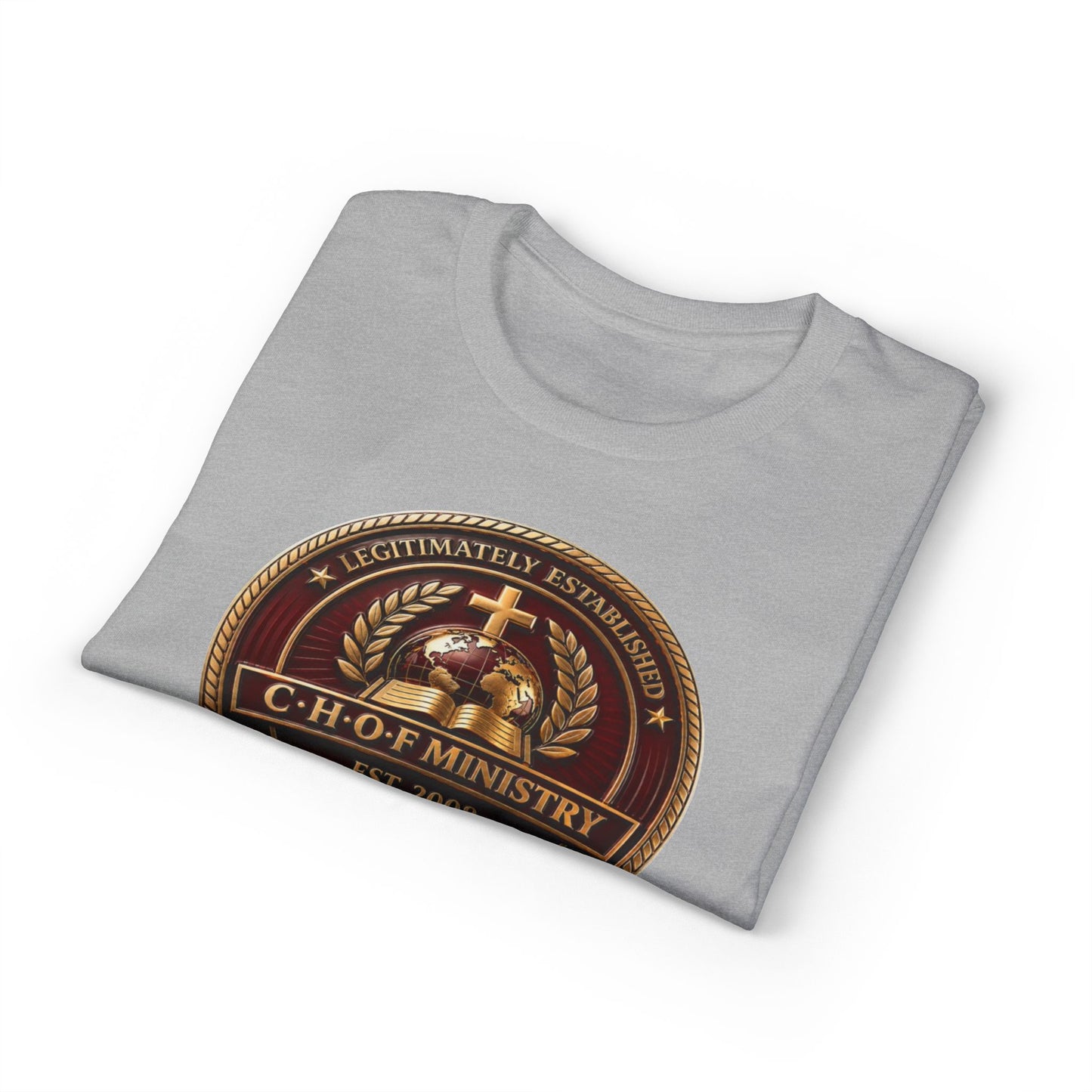 CHOF Ministry Logo T-Shirt — Established 2008 Christian Faith Tee