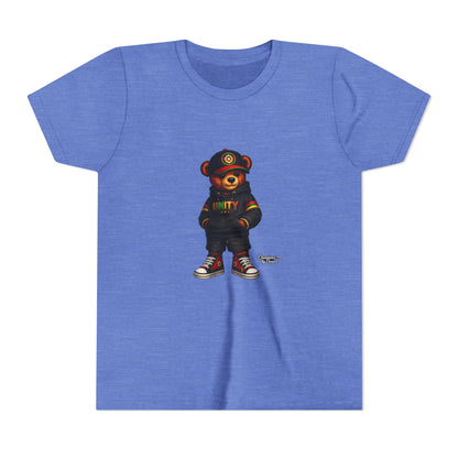 Youth T‑Shirt — Cool Bear Graphic Tee with 'UNITY' Hoodie Design
