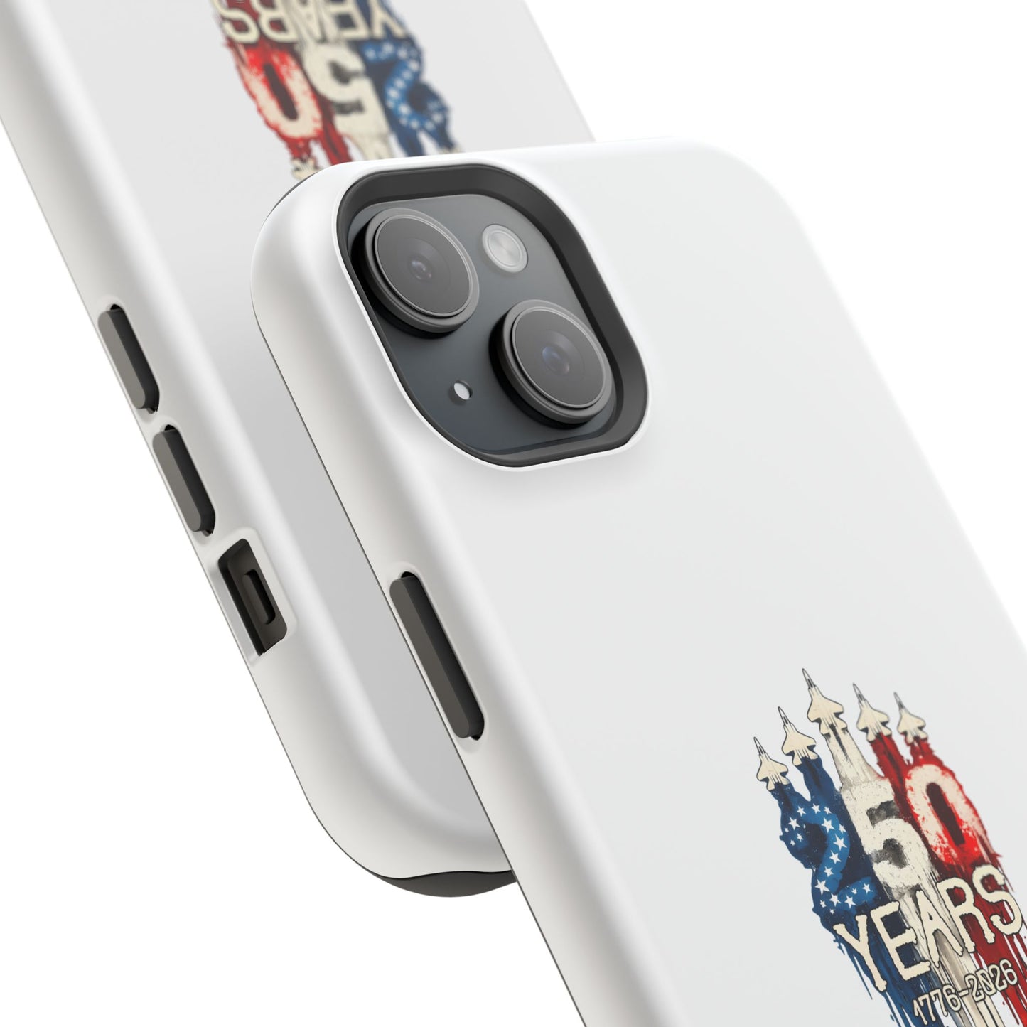 50 Years Patriotic iPhone Case — American Flag Anniversary Magnetic Impact-Resistant Case