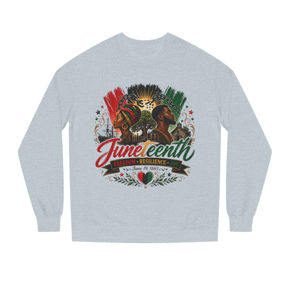 Juneteenth Celebration Sweatshirt — "Juneteenth: Resilience" African Heritage Crewneck