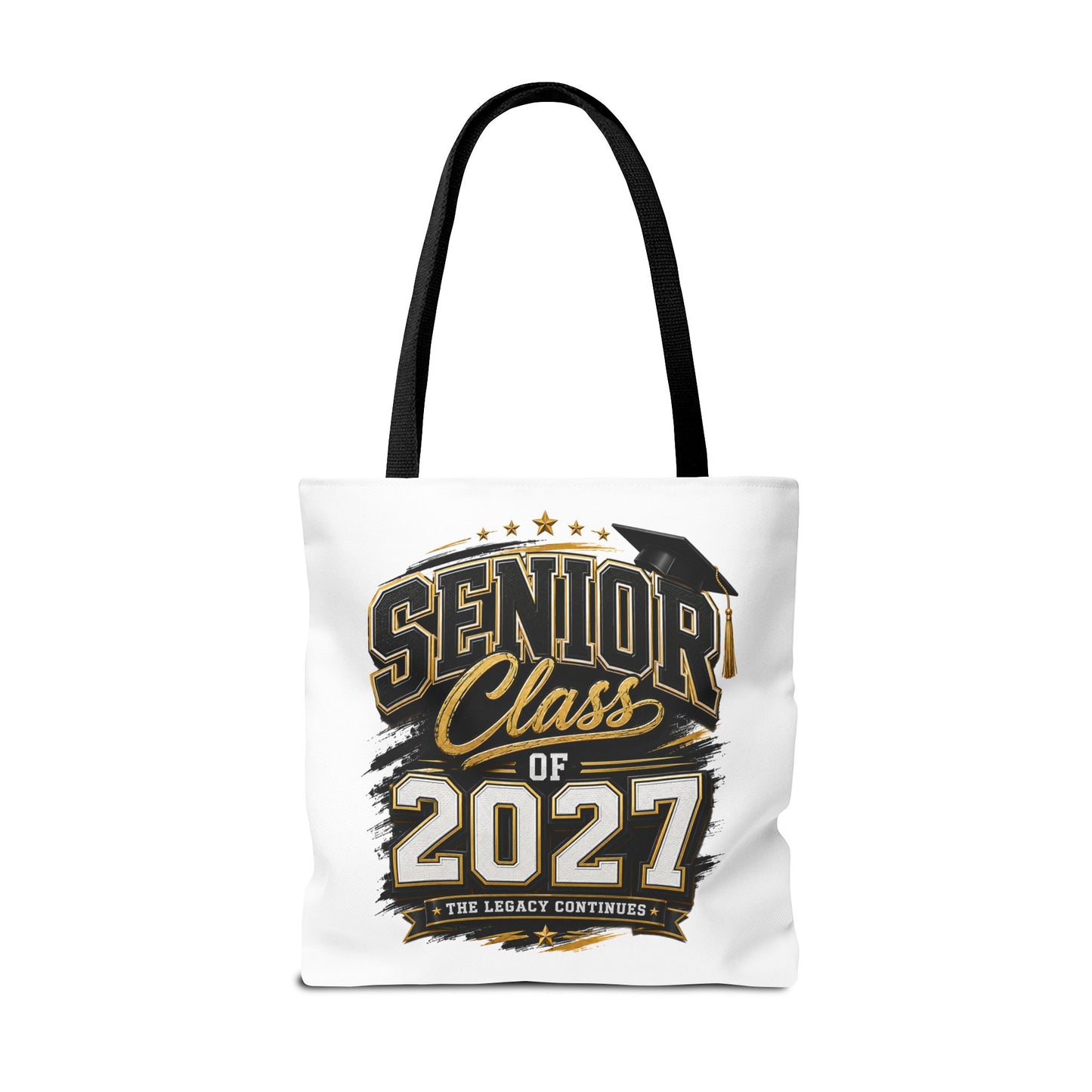 Senior Class of 2027 Tote Bag – Graduation Gift Tote with Cap Graphic