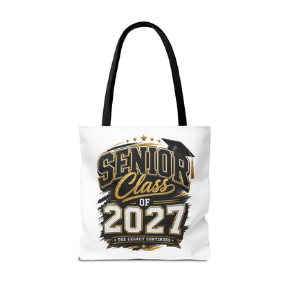 Senior Class of 2027 Tote Bag – Graduation Gift Tote with Cap Graphic