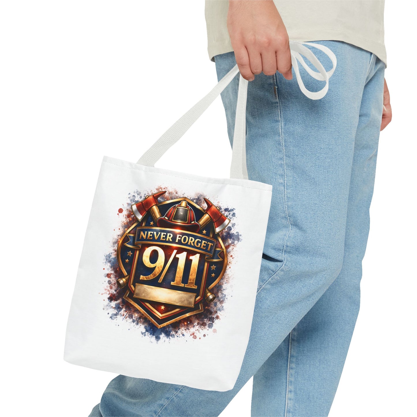 Never Forget 9/11 Memorial Tote Bag