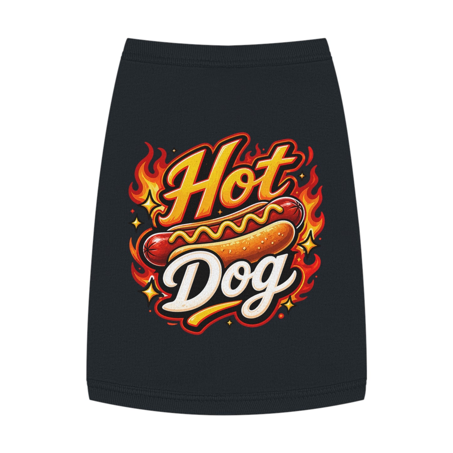 Hot Dog Pet Tank Top — Funny Grilling Graphic Dog Shirt