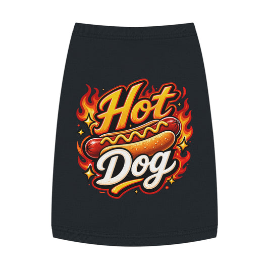 Hot Dog Pet Tank Top — Funny Grilling Graphic Dog Shirt