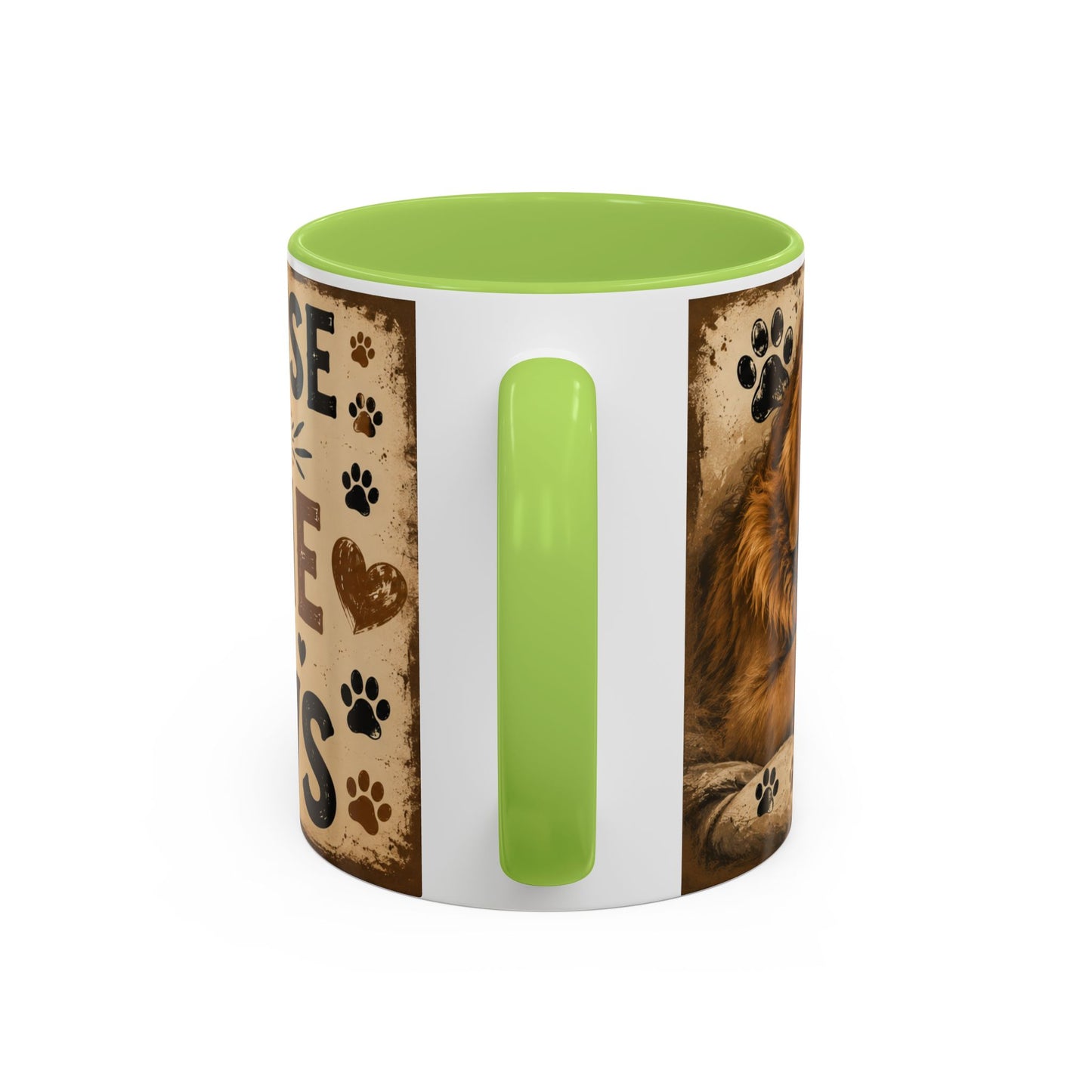 Coffee Mug – "A House Is Not A Home Without Paws" Pet Lover Accent Mug