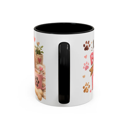 Cute Dog Lover Coffee Mug — "Life is Better With a Dog" Accent Mug (11/15oz)