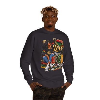 I Love My HBCU College Crewneck Sweatshirt