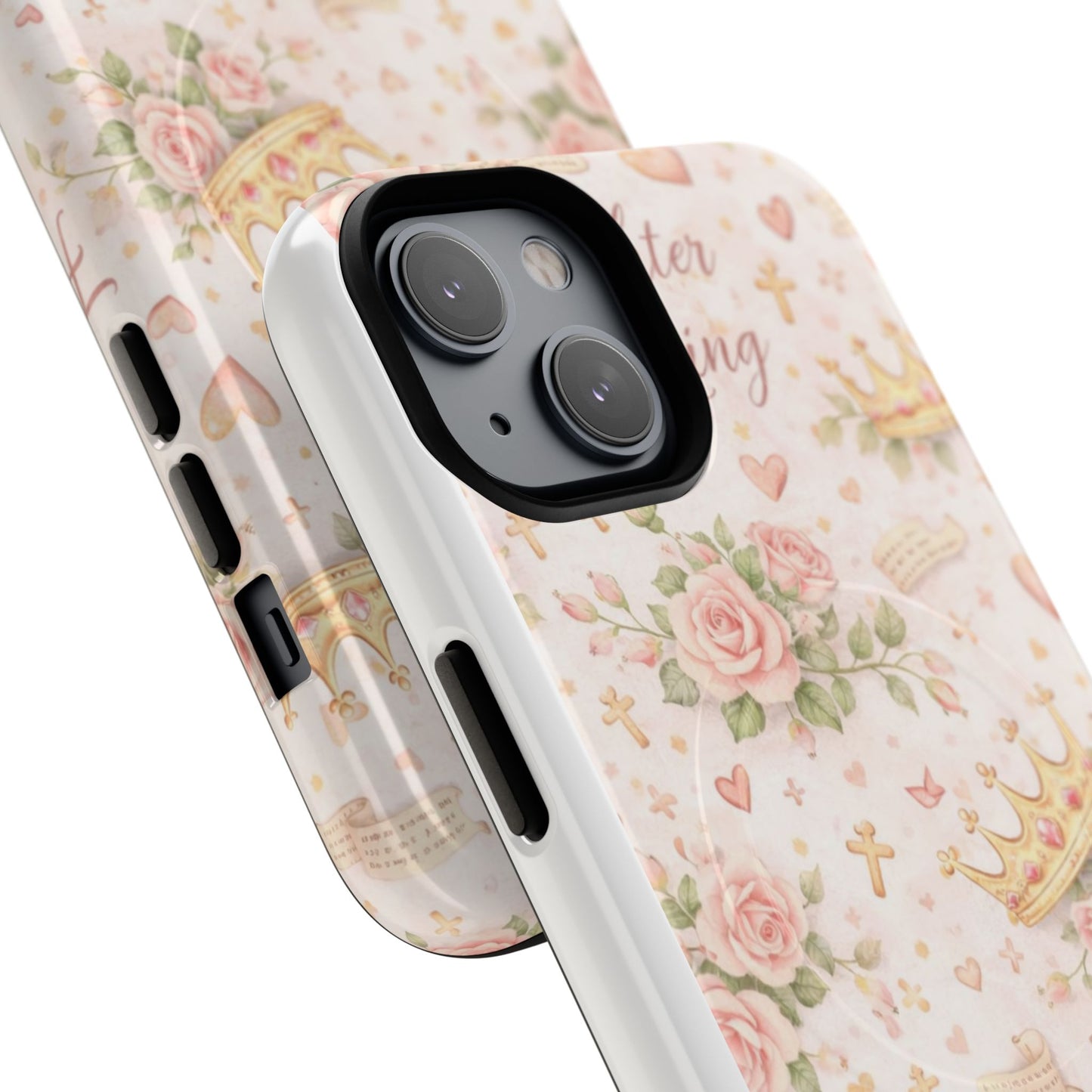 Daughter of the King Floral Phone Case — Tough Magnetic Protective Cover