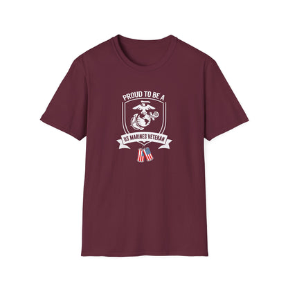 Proud to Be a Us Marines Veteran T-Shirt
