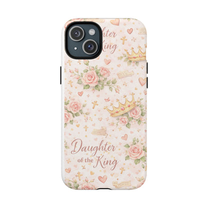 Daughter of the King Floral Phone Case — Tough Magnetic Protective Cover