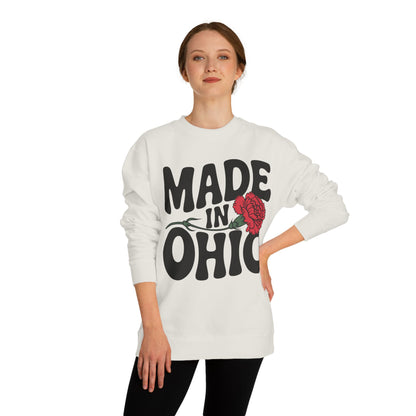 Made in Ohio Sweatshirt — Retro Floral State Pride Crewneck