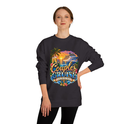 Couples Cruise Sweatshirt — Tropical Sunset Cruise Graphic Crewneck